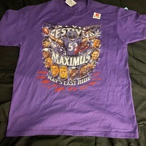 2013 NFL Jerzees Ravens Super Bowl Ray Lewis “Festivus Maximus” T-Shirt🟣⚫️🔥